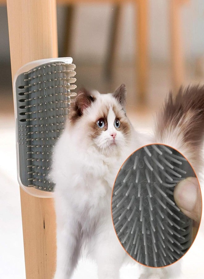 Vabrloy 2 Pack Cat Self Groomer,Cat Self Grooming Corner Scratcher with Catnip,Massage Comb Brush for Long & Short Fur Cats Dogs - Image 5
