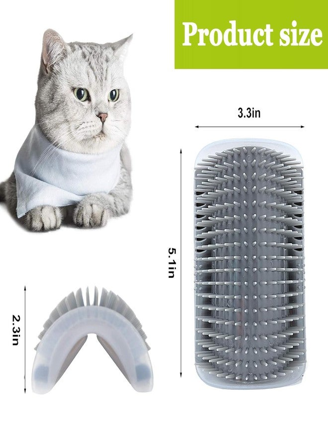 Vabrloy 2 Pack Cat Self Groomer,Cat Self Grooming Corner Scratcher with Catnip,Massage Comb Brush for Long & Short Fur Cats Dogs - Image 4