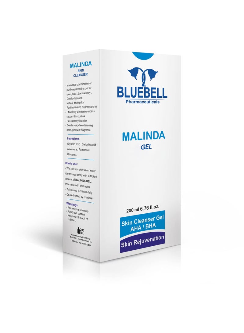 bluebell Malinda Gel - Face Cleanser Gel - 250 Ml  - Image 3