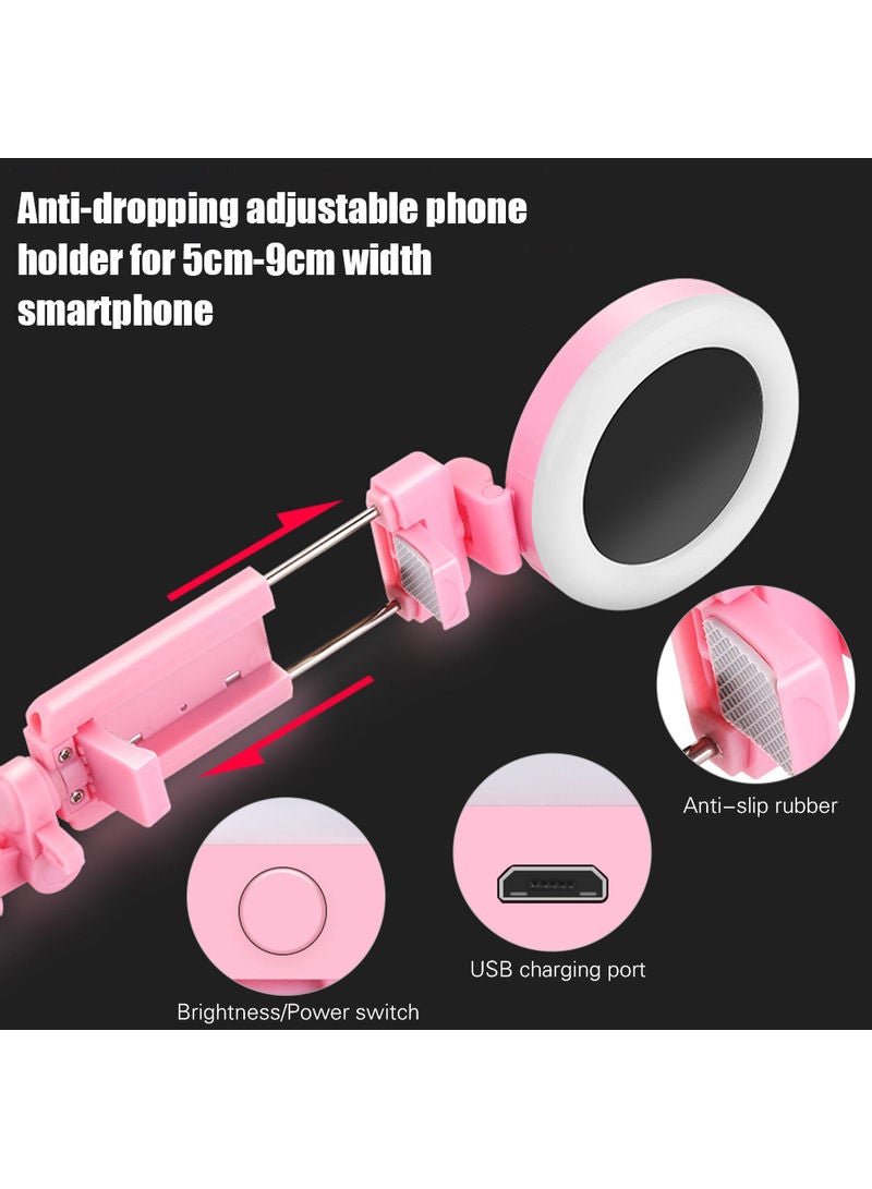 NIBEMINENT Live Streaming Selfie Mobile Stand Kit Pink  - Image 4