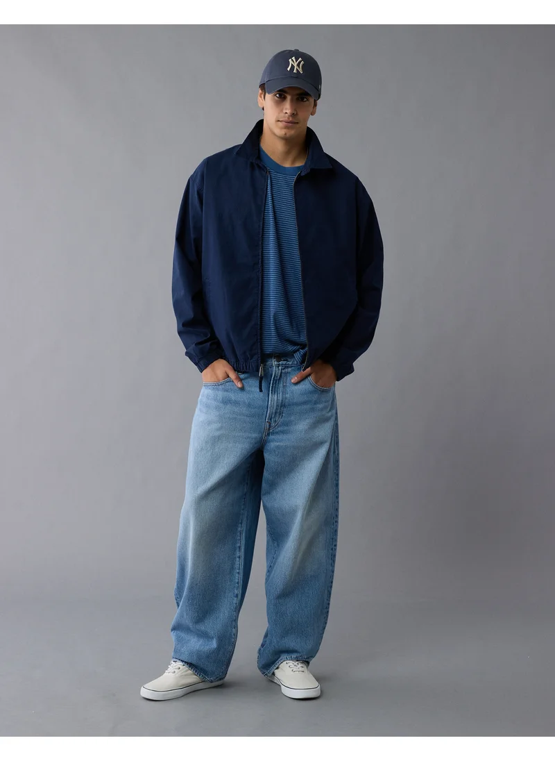 American Eagle AE Linen-Blend Club Jacket