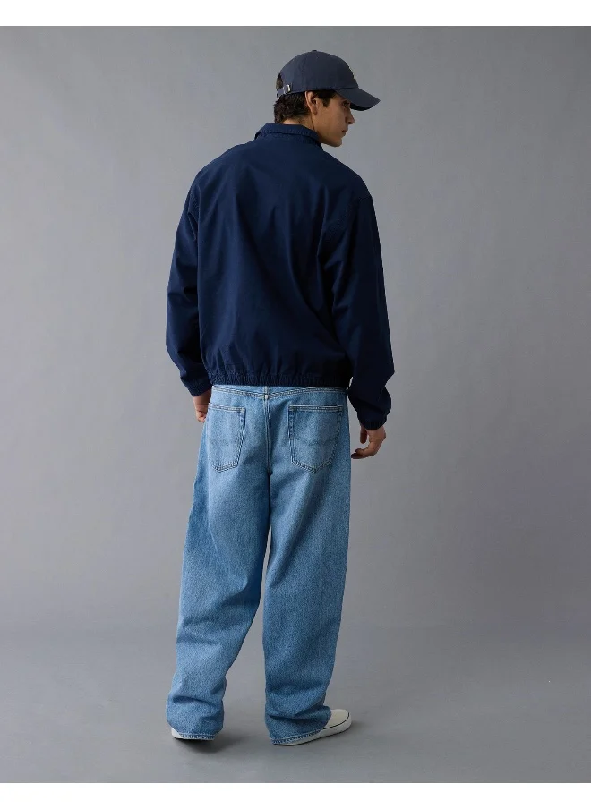 American Eagle AE Linen-Blend Club Jacket