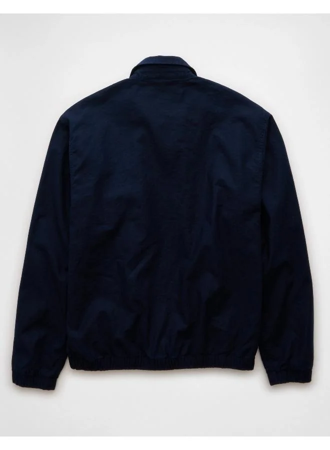 American Eagle AE Linen-Blend Club Jacket