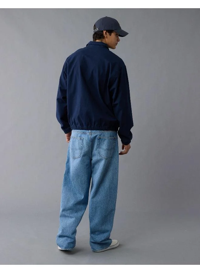 American Eagle AE Linen-Blend Club Jacket