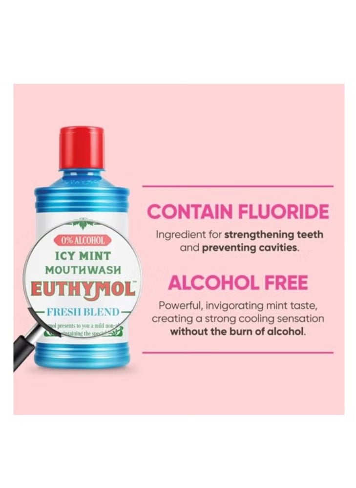 Euthymol Euthymol Mouthwash 500ml Icy Mint  - Image 4