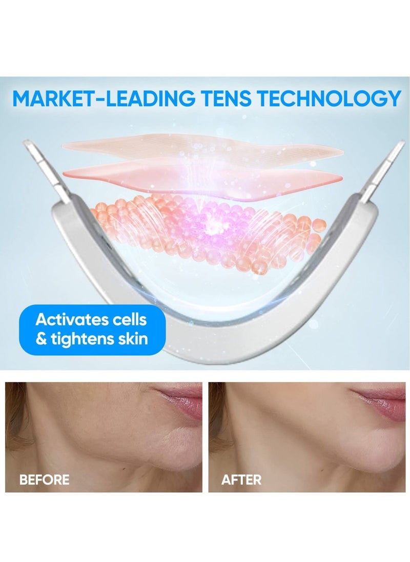 Electric V-Face Machine, Shaping Face Lifting Device Double Chin Reducer Beauty Machine, V Face Shaping Massager Face Lifting Tool Anti Wrinkle Beauty Machine with Blue Light
