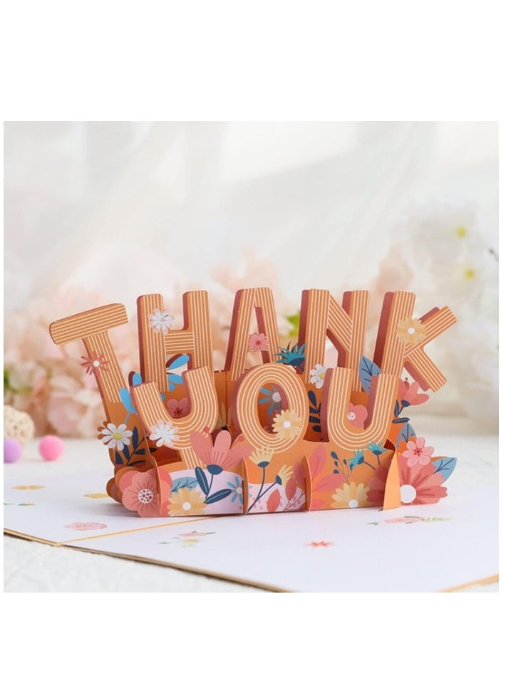 Thank You Design 3D Pop-Up Card, Greeting Card for Ramadan, Eid, Mother's Day, Birthday, Wedding, Gift, Sturdy and Solid Cardstock Gift Card with Envelope and Thank You Card - pzsku/Z185C5C3994ABC48378A6Z/45/_/1723467252/c83aaac0-d205-4ad8-bfe0-dd16282c59dc