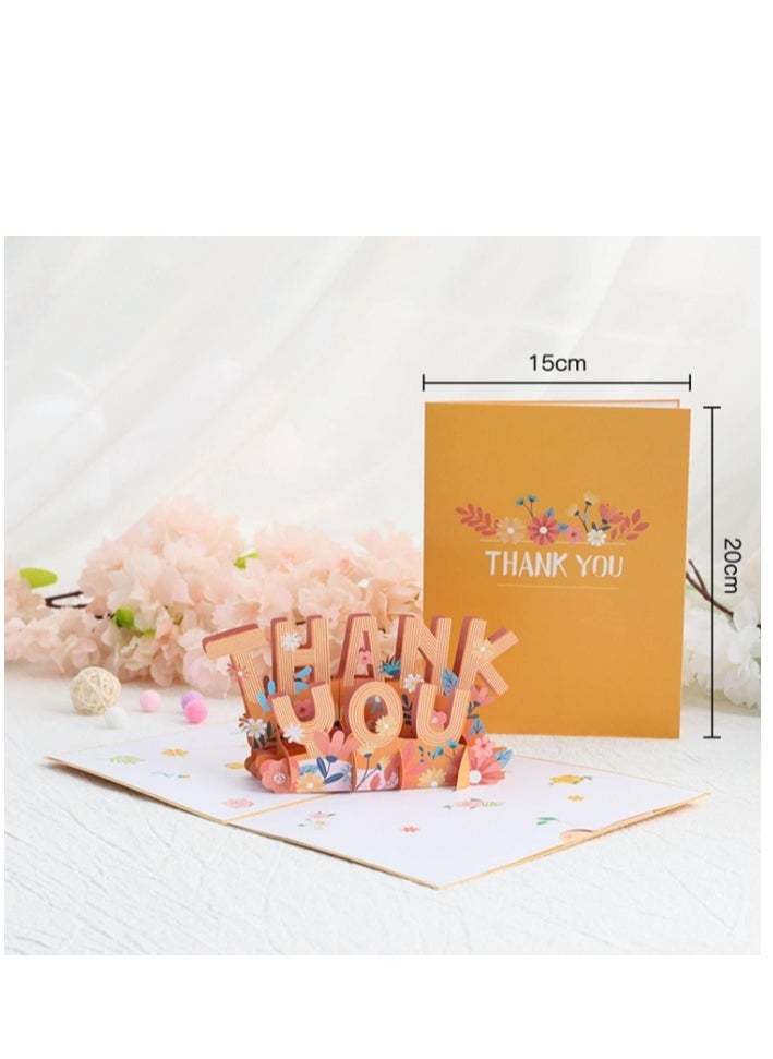 Thank You Design 3D Pop-Up Card, Greeting Card for Ramadan, Eid, Mother's Day, Birthday, Wedding, Gift, Sturdy and Solid Cardstock Gift Card with Envelope and Thank You Card - pzsku/Z185C5C3994ABC48378A6Z/45/_/1723467273/f04e34eb-ba7c-454d-a7d6-2a20fd847163