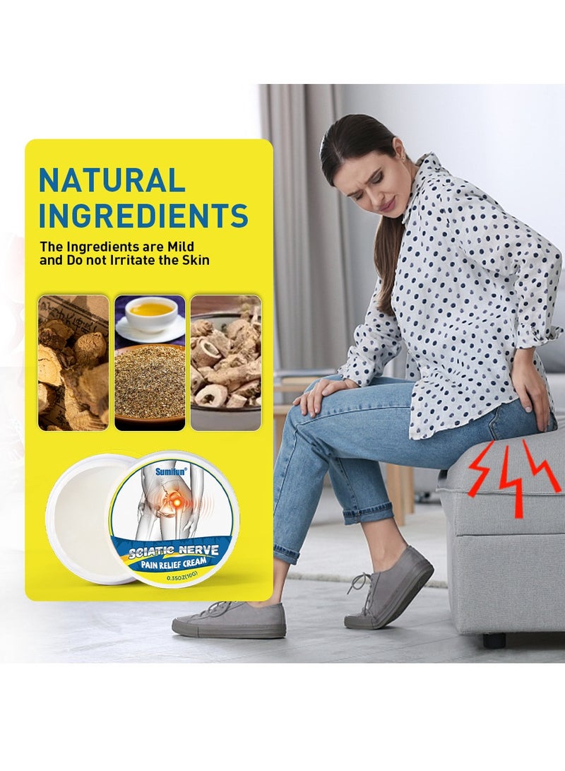 سوميفون كريم لتخفيف آلام عرق النسا، مكون من 3 قطع، يهدئ من عدم الراحة الناتج عن الجلوس لفترات طويلة، ويخفف آلام الركبة والمفاصل - Image 2