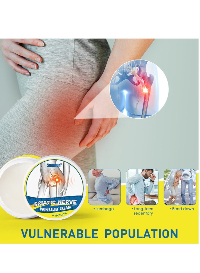 سوميفون كريم لتخفيف آلام عرق النسا، مكون من 3 قطع، يهدئ من عدم الراحة الناتج عن الجلوس لفترات طويلة، ويخفف آلام الركبة والمفاصل - Image 3