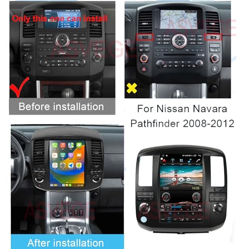 ASVEGE 12.1 inch Car Radio for Nissan Navara Pathfinder R51 2008-2012 Android GPS Navigation IPS Touch Screen Support Wireless Carplay & Android Auto WiFi DSP 4G Multimedia Player Head Unit - Image 2