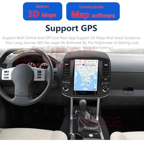 ASVEGE 12.1 inch Car Radio for Nissan Navara Pathfinder R51 2008-2012 Android GPS Navigation IPS Touch Screen Support Wireless Carplay & Android Auto WiFi DSP 4G Multimedia Player Head Unit - Image 5