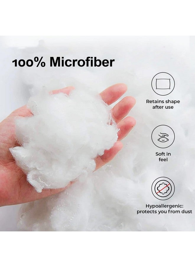 AVI AVI Soft & Fluffy Micorfiber Filled Hotel Quality Premium Cushions Filler Set of 5, 16 x 16 Inch, Decorative Cushion for Sofa, Bed, Throw Pillow Insert, Office (White) - Image 3