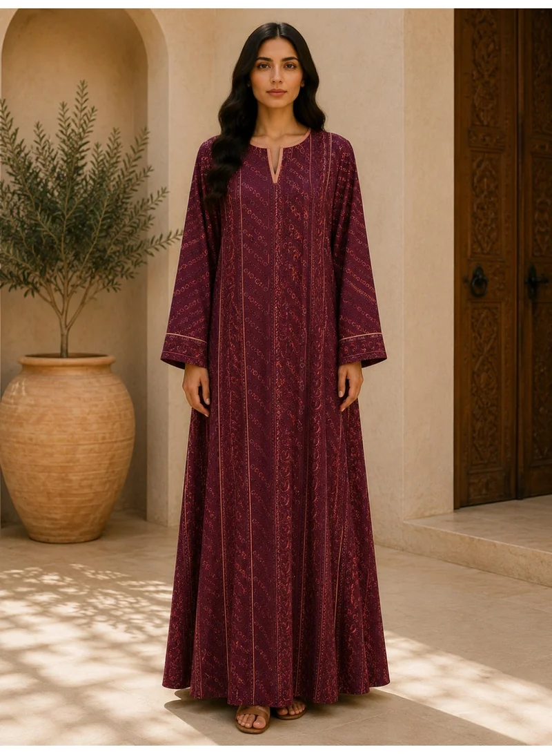 Ikkxa Royal Threads Jalabiya IK209 Red