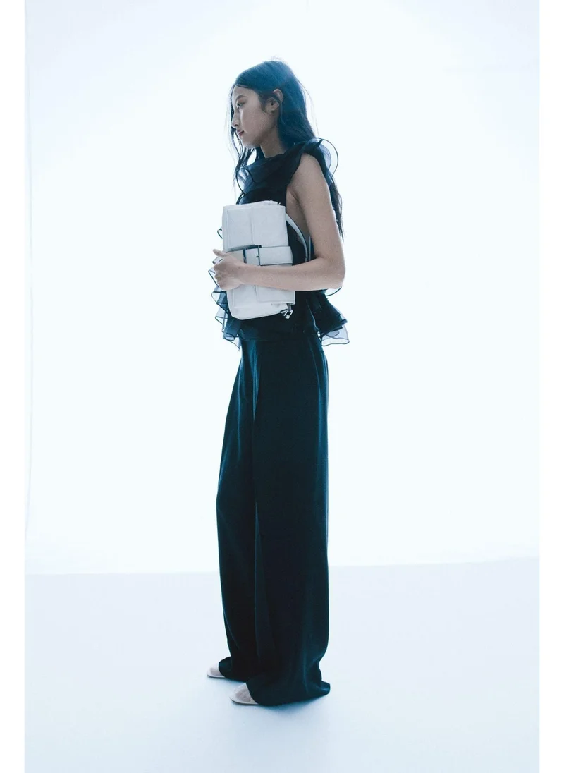 H&M Wide twill trousers