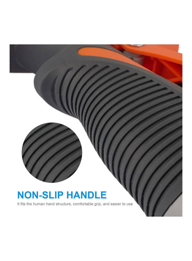 Loquat Garden Hose Nozzle Spray With 8 Adjustable Watering Patterns Grey/Orange 23x5x10cm - Image 4