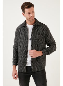 Buratti Patterned Pocket Regular Fit Long Sleeve Winter Shirt Men's Shirt CF24W127187  - Image 1