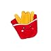 Glow Pups Dog Toy French Fries Squeaky Plush Food Parody Toy Easy to Clean Promotes Mental Stimulation Keeps Dog Entertained 6 x 5 Red Plush Toy - Image 3