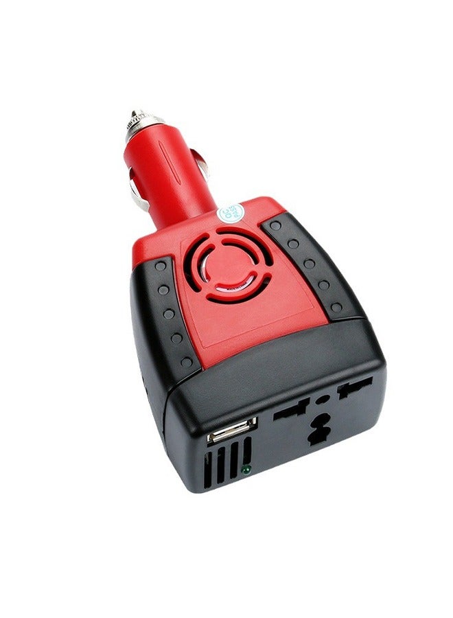 150W DC 12V to 220V AC Car Inverter,Auto Voltage Converter with USB Charging Ports - Image 1