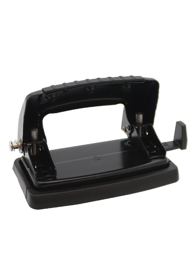 ROCO Desk Puncher, 2 Holes, Black, Capacity up to 10 Sheets (80 gsm) / 12 Sheets (70 gsm) - Image 2
