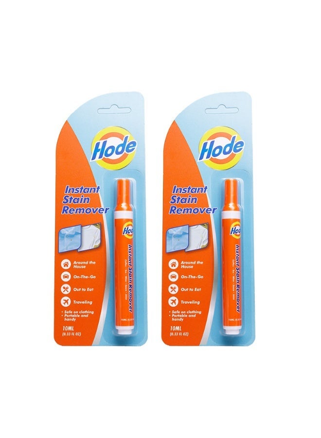 Hode 2 PCS Instant Spot Cleaner Decontamination Penï¼Stain Remover for Clothes, Multipurpose Bleach Pen, Portable & Travel-Friendly, Works on Food & Drink Stains - Image 1