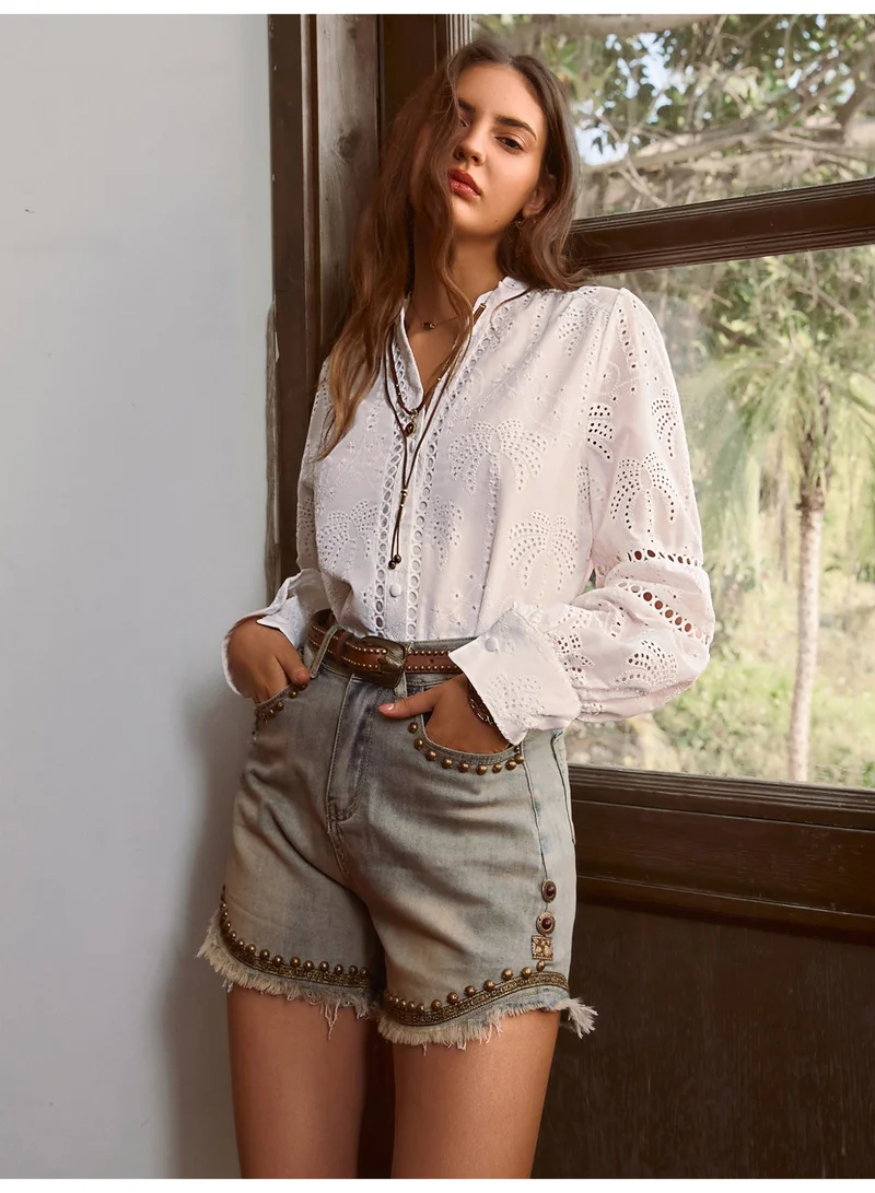 SIMPLEE Women's Fashion Tops - Trendy Blouse for Casual & Party Wear