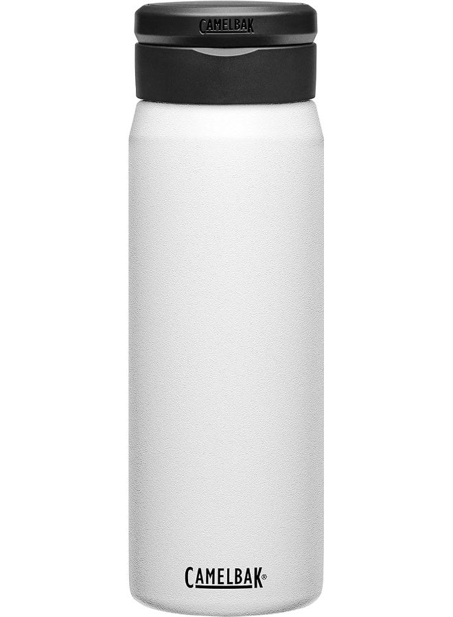 CAMELBAK زجاجة ماء عازلة من الفولاذ المقاوم للصدأ مع غطاء كاملباك فيت - 25 أونصة، أبيض - Image 1