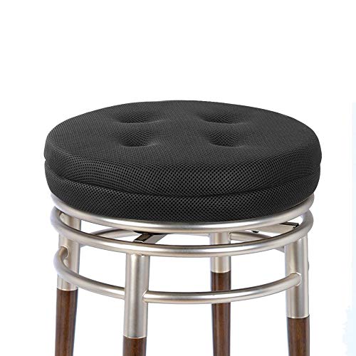 BAIBU baibu Super Breathable Round Bar Stool Cover Seat Cushion Black 12"  - Image 1
