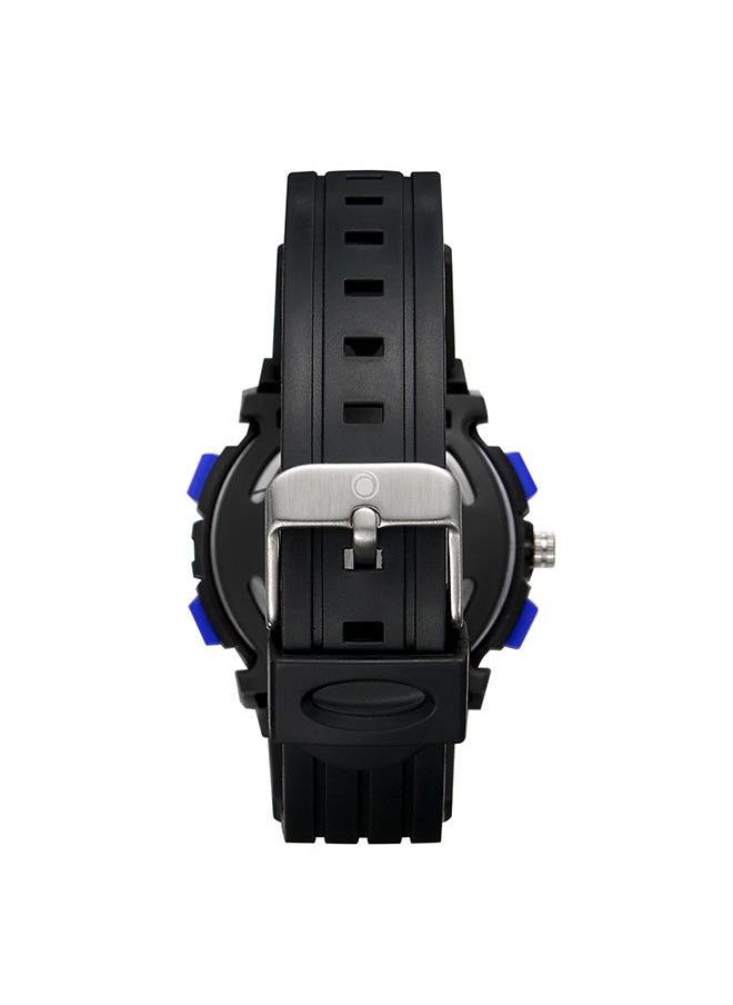 ASTRO - Astro A23806-PPBL Kids Analog-Digital Display Watch & PU Strap Black With Blue Buttons - Image 1