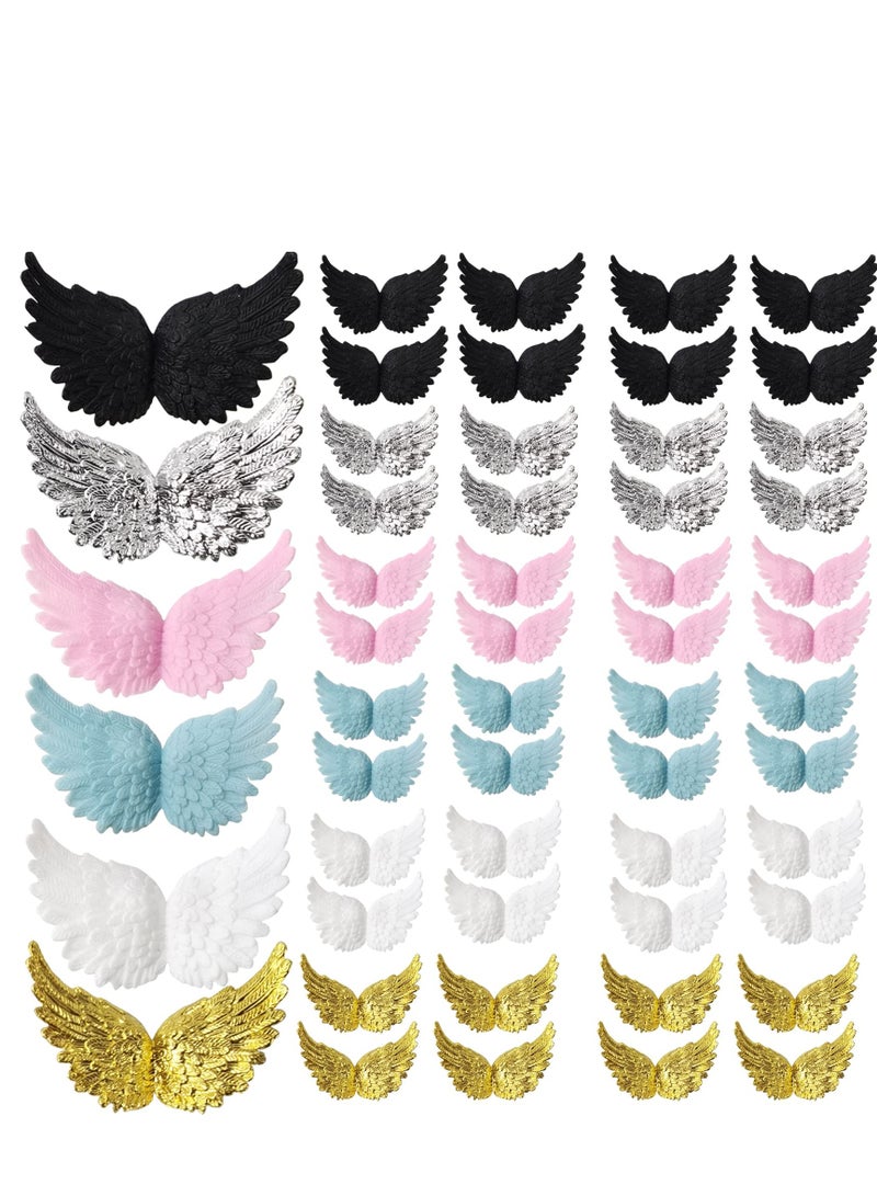 Glitter Wings Plastic Wings for Crafts Mini Wings for Ornaments Patches Tree Decor Hanging Vintage Chic Pendant for Party Decor DIY Craft - Image 1