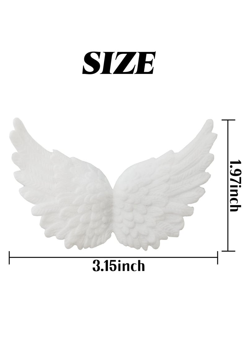 Glitter Wings Plastic Wings for Crafts Mini Wings for Ornaments Patches Tree Decor Hanging Vintage Chic Pendant for Party Decor DIY Craft - Image 2