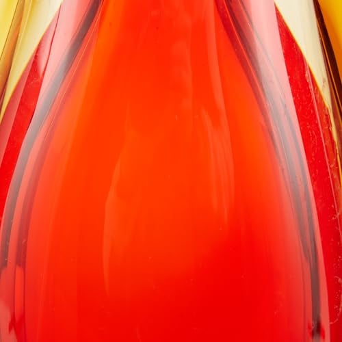 Zingz & Thingz Gifts & Decor Zingz & Thingz Decorative Glass Vase, Sunfire, 5.5x3x9 - Image 2