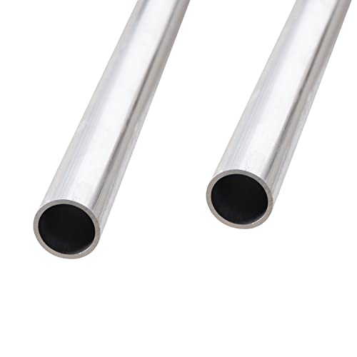 Aopin Round Aluminum Tube 17mm/0.67" ID x 20mm/0.79" OD x 300mm/11.8" Length, Seamless Aluminum Straight Tube 2 PCS - Image 1