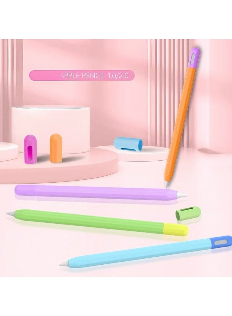 Apple Pencil Case Cover Premium Silicone Sleeve Skin, Attaching Magnetically,Light Blue  - Image 2