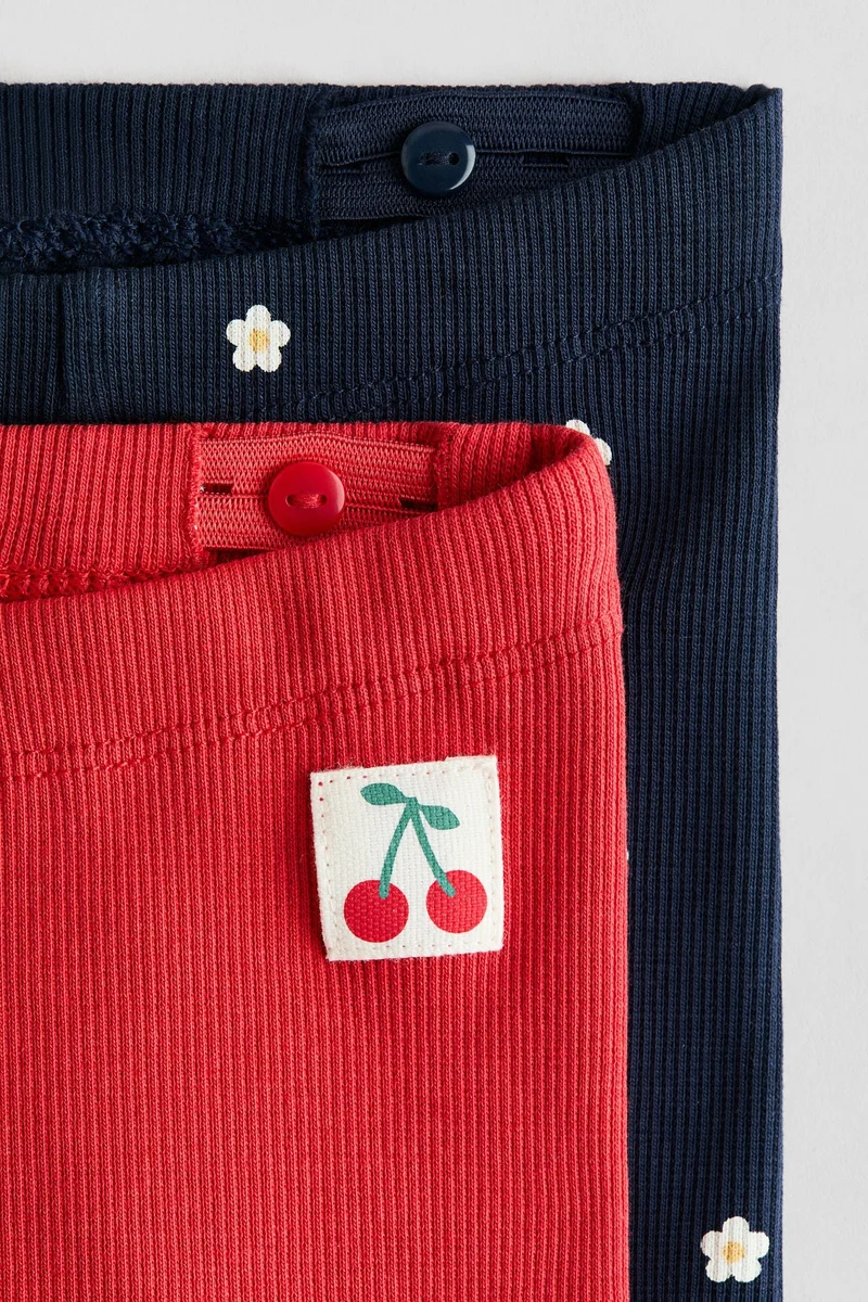 اتش اند ام شورت ضيق بتصميم مرن - عبوة من قطعتين