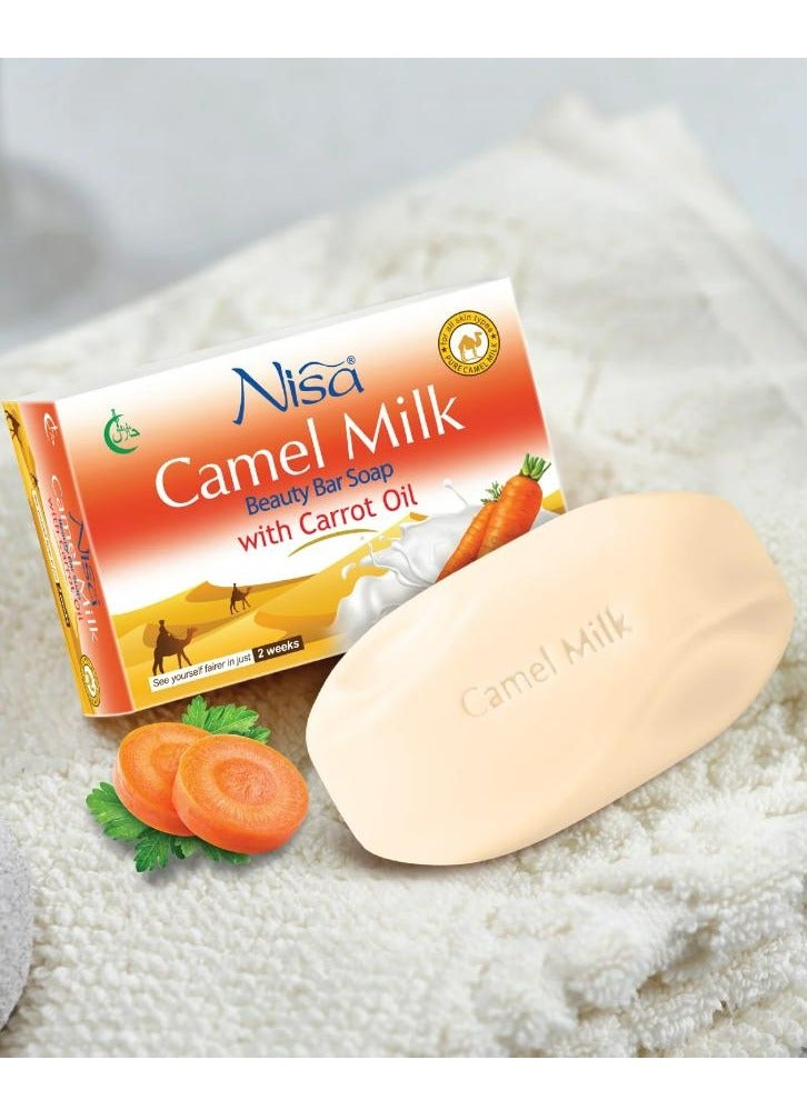 Nisa Camel Milk Beauty Bar Soap With Carrot Oil 2 Pcs - Image 2