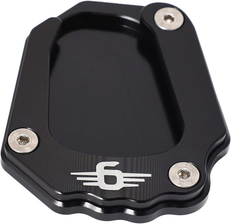 Motorcycle Side Stand Extender - Black Alloy Extension Plate for BMW K1600GT K1600GTL 2017-2019, Enhanced Stability Support for Heavy-Duty Bike Parking - Image 2