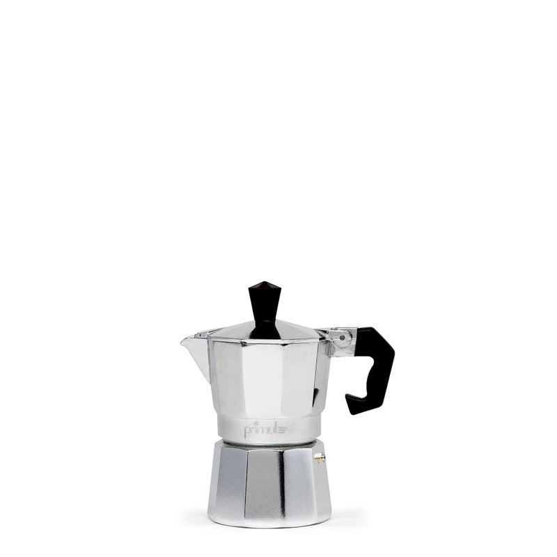 Primula Classic Stovetop Espresso and Coffee Maker Moka Pot for Italian and Cuban Caf Brewing Greca Coffee Maker Cafeteras 1 Espresso Cup Silver