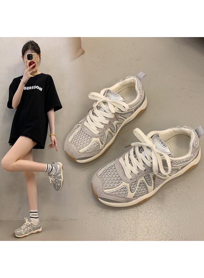 Casual Forrest Gump Shoes, Travel Shoes, Outdoor  Shoes, Student Sports Shoes, Running Shoes, Breathable Mesh Flat Soles