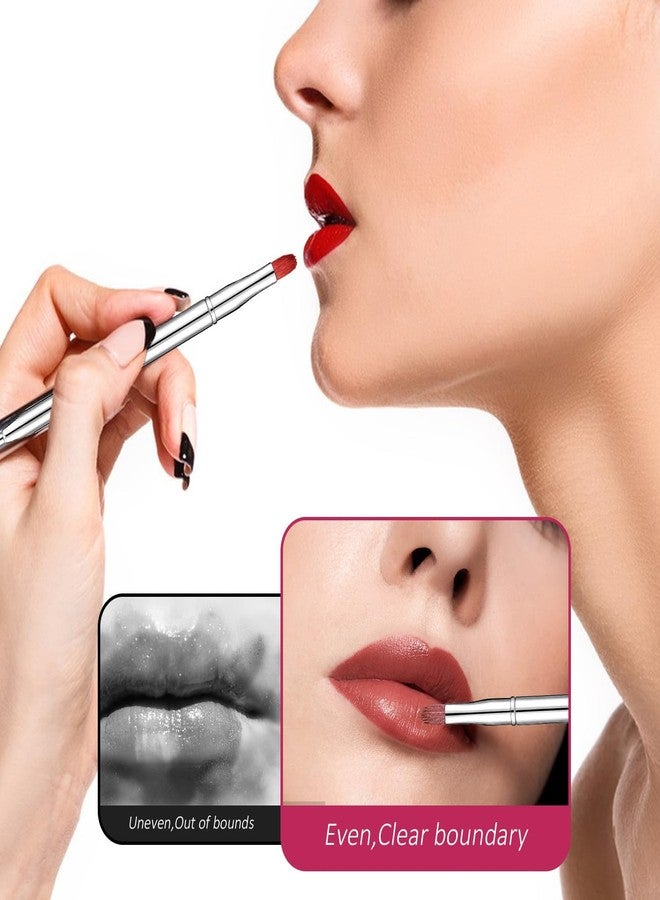 RupeeRise Dual-Ended Retractable Lip Makeup Brush, Portable Lipstick & Lip Gloss Applicator, Precision Cosmetic Tool for Travel Daily Use, 10.5 cm - Image 5