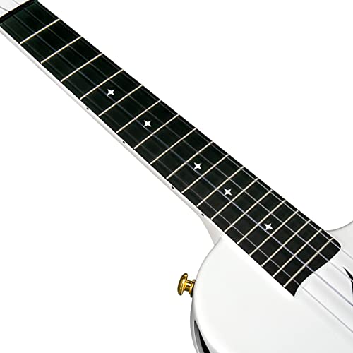 Enya Tenor Ukulele 26 Inch Carbon Fiber Cutaway Travel Ukelele for Adult with Beginner Bundle Kit Including Case, Strap, Capo and Strings（Nova U Pro White） - Image 5