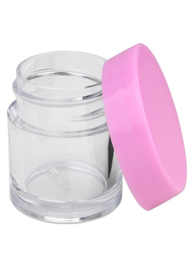 Beauticom High-Graded Quality 7 Grams/7 ML (Quantity: 24 Packs) Thick Wall Clear Plastic LEAK-PROOF Jars Container with PINK Lids for Cosmetic, Lip Balm, Lip Gloss, Creams, Lotions, Liquids - Image 5