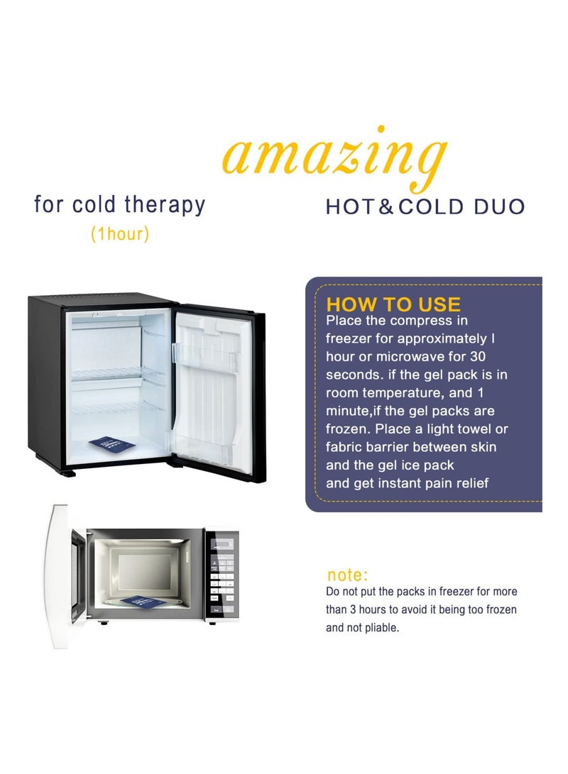 Hot Cold Reusable Gel Pack Ice Pad Hot Warm Cold Therapy Compress to Back,Shoulder,Knee,Hip,Neck,Ankle - Image 5