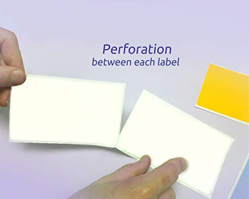 NextDayLabels 500 Rectangle Stickers (3" x 5") - Color Coding Labels Roll - Moving Labels for Boxes, Colored Inventory Stickers for Packing, Organizing, and Storage (White) - Image 3