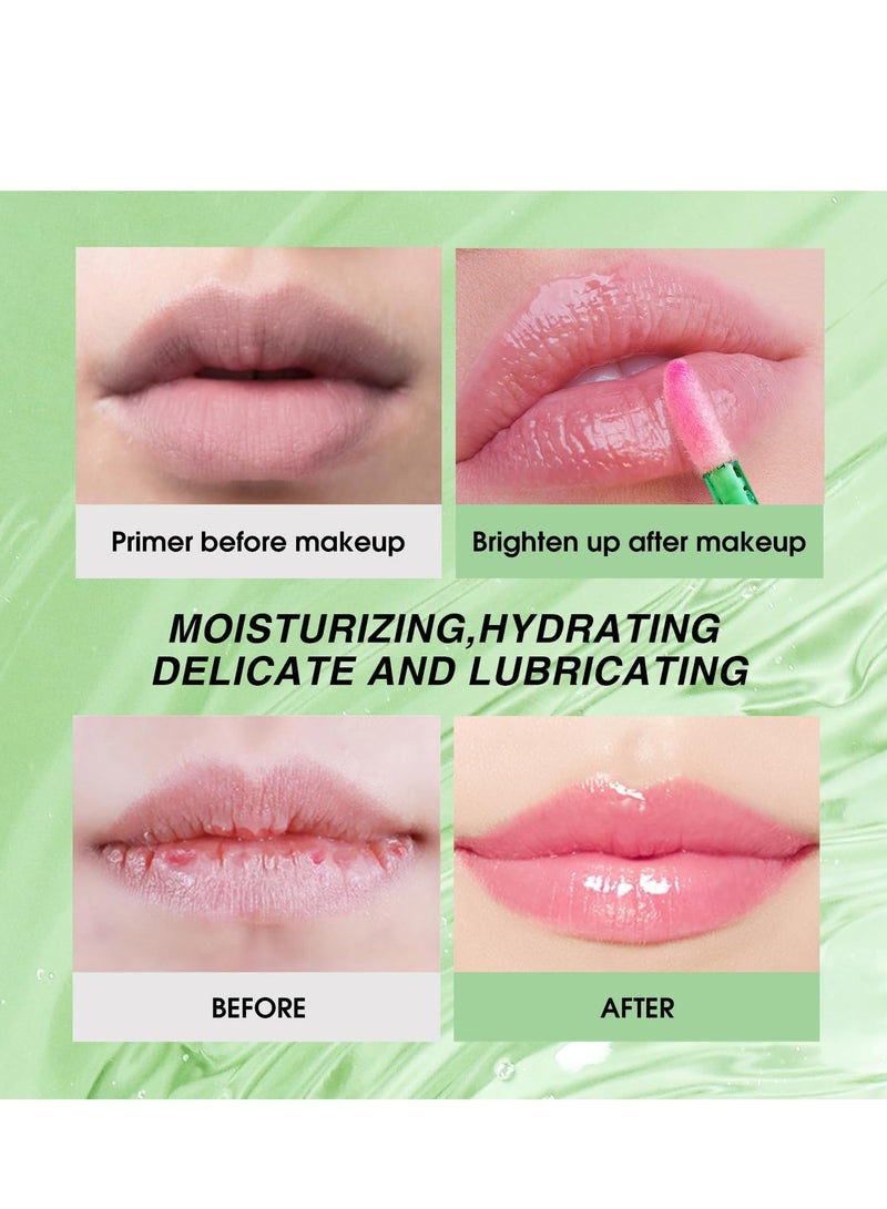 EELHOE Aloe Vera Color Changing Lipstick Lip Oil Tinted, 1 Pcs Pink Magic PH Temperature Color Changing Lip Gloss, Long Lasting Nutritious Lip Balm Moisturizer Plumper Lip Care Lip Gloss - Image 2
