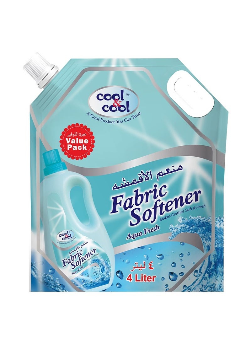 Cool & Cool Aqua Fresh Fabric Softener 4L  - Image 1