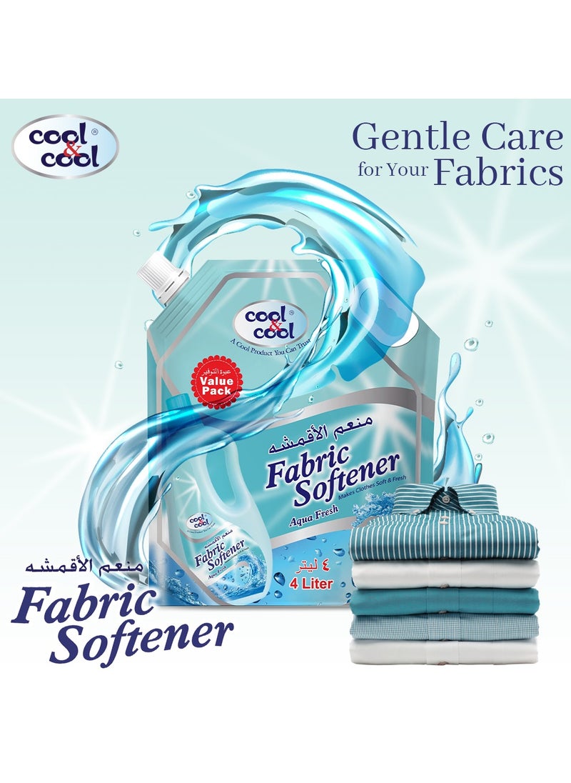 Cool & Cool Aqua Fresh Fabric Softener 4L  - Image 3