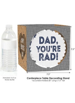Big Dot of Happiness My Dad Is Rad Father Day Centerpiece And Table Decoration Kit  - Image 5