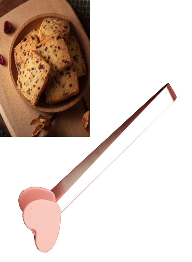 Fdit Mini Serving Tongs, Small Stainless Steel Tongs with Silicone Tips for Appetizers Fruits Sugar Toaster (Heart Shape) - Image 2
