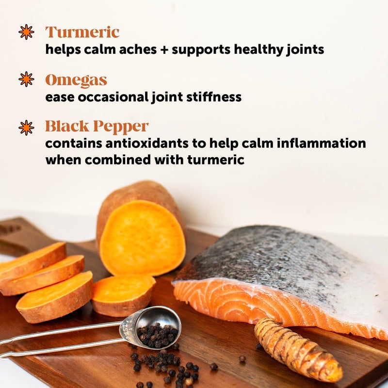 Pet Honesty Hip & Joint Turmeric Health - Joint Supplement for Dogs, Omega-3 Fish Oil, Turmeric to Support Overall Health & Ease Stiffness - Advanced Pet Mobility Support - 90 Ct (Pumpkin) - Image 3